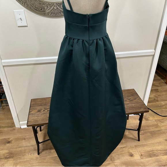 Amsale dark green formal dress - Size 8 - Picture 10 of 13